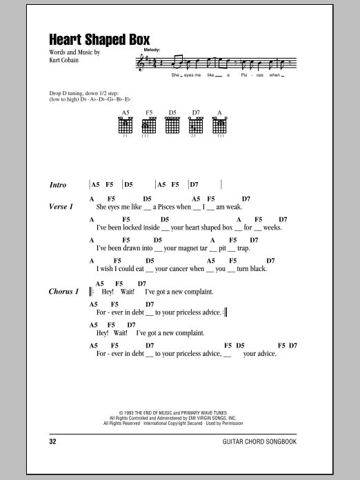 Heart Shaped Box табы. Nirvana Heart-Shaped Box табы. Табы Нирвана Heart-Shaped Box. Heart Shaped Box табы гитара. Nirvana me аккорды
