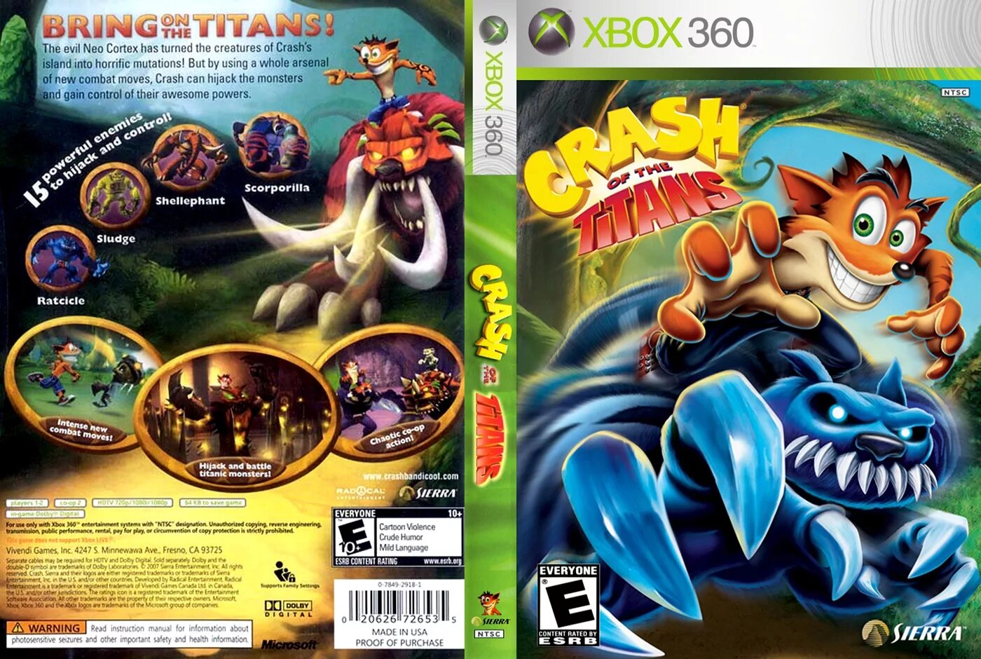 Crash of the Titans Xbox 360 диск. Crash Xbox 360. Краш бандикут на хбокс 360. Crash Bandicoot over Mutant Xbox 360.