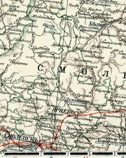 Смоленский уезд карта