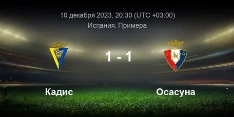 Осасуна прогноз на матч сегодня