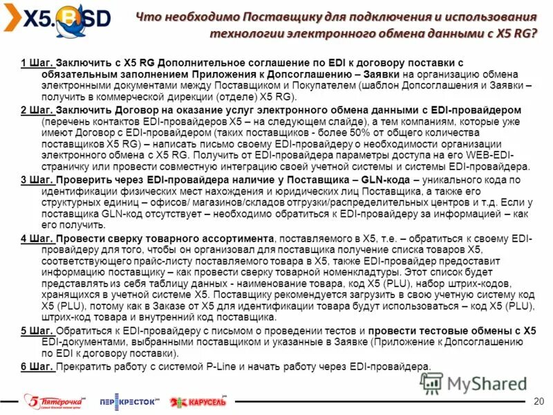 Требуется провайдер