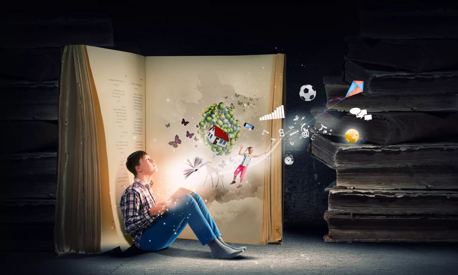 Чтение летом. Фантазии детей. Эдриан соммелинг. Литературные иллюстрации. Девушка с книгой.