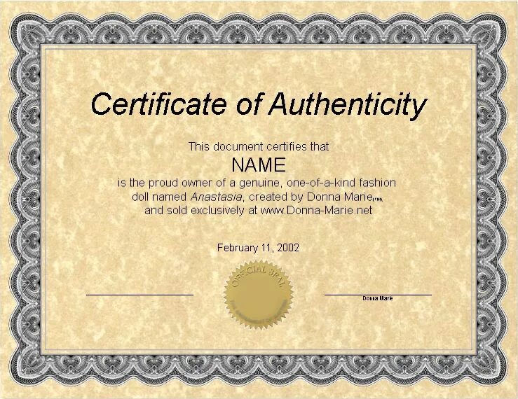 Certificate. Certificate of authenticity. Certificate of Enrollment. Certificate of authenticity Antiques.