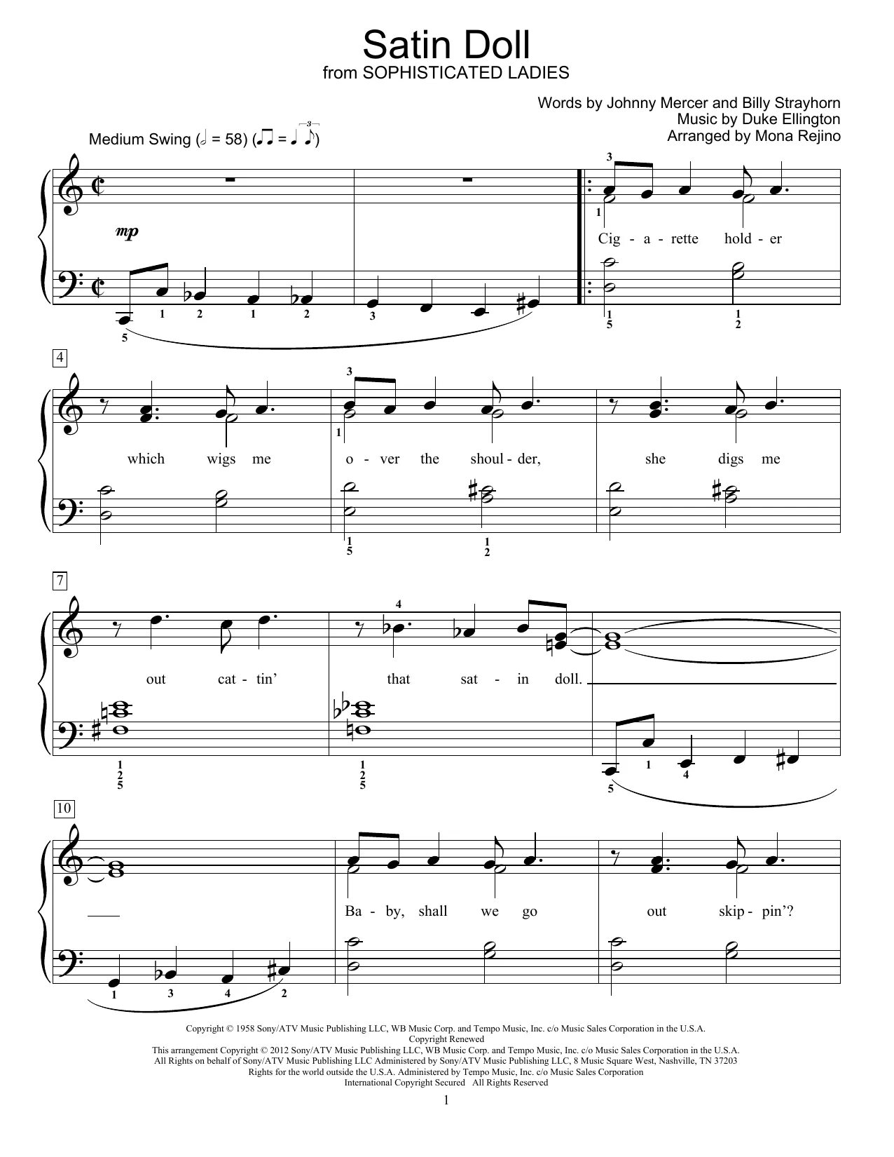 Satin Doll by Duke Ellington Sheet Music for Lead Sheet / Fake Book at Sheet Mus
