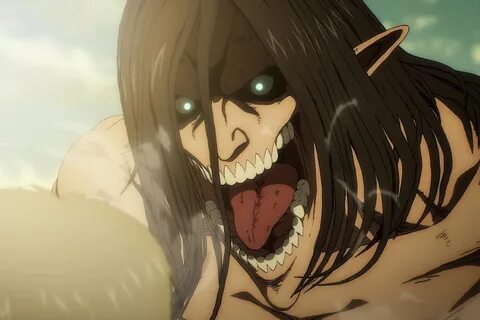 Eren Yeager roaring as a Titan in Attack on Titan Final Season Part ...