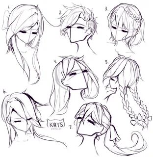 Anime Long Hair References by nyuhatter on deviantART  Como desenhar  mangá, Cabelo desenho, Cabelo de anime