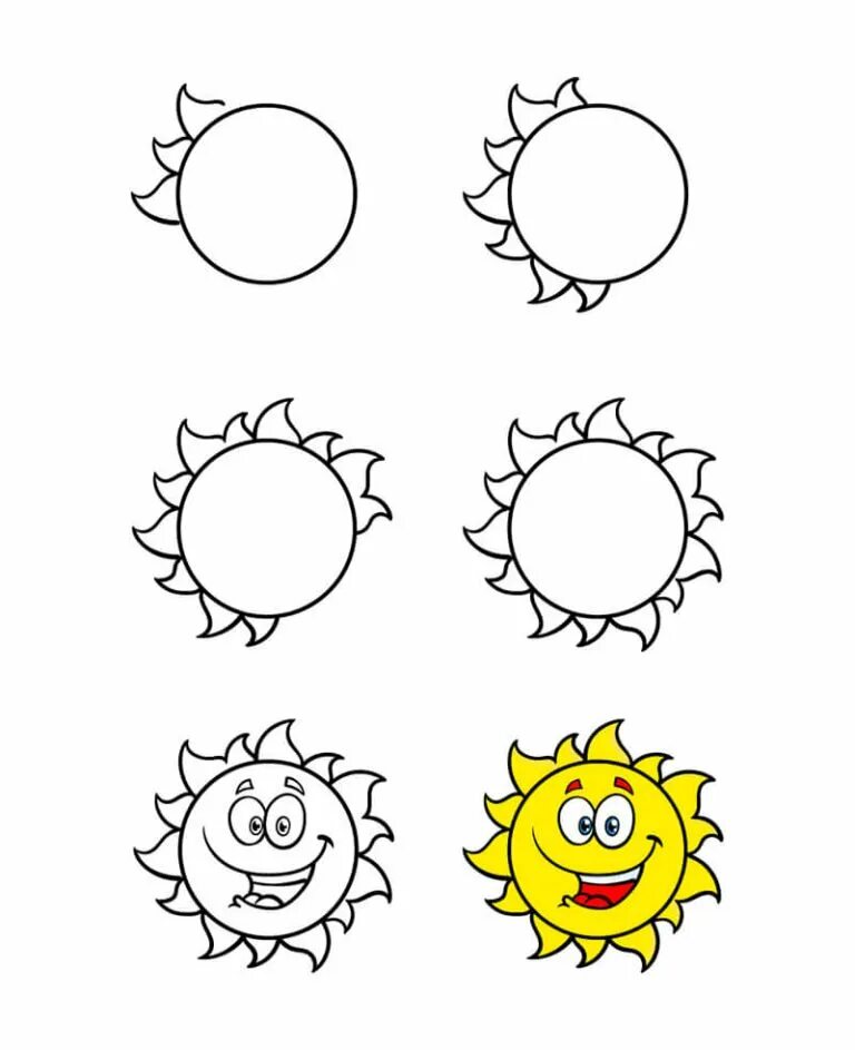 Солнце легкий рисунок. Солнце рисунок. Рисование солнце с детьми. Солнце карандашом. Солнышко рисунок.