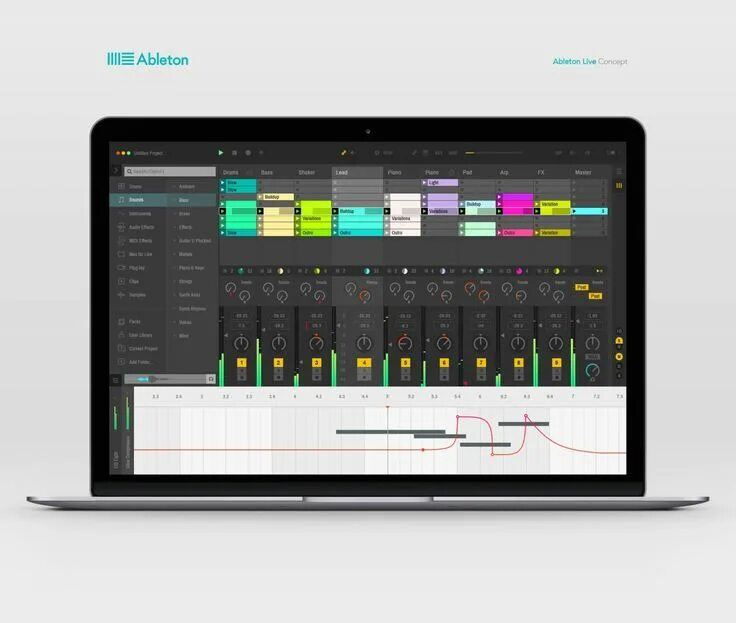 Ableton patcher. Daw ableton live. ableton live interface. ableton интерфейс. тема для аблетон.