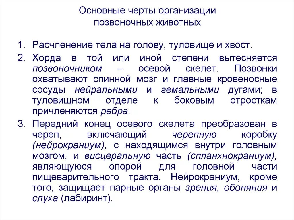 Особенности организации позвоночных животных. Общие черты позвоночных. Общая характеристика подтипа позвоночных. Основные признаки позвоночных животных. Основные особенности учреждения