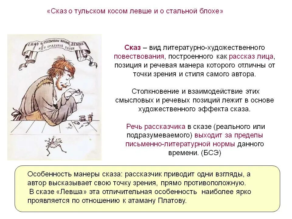 Форма повествования в литературном произведении. Сказ о Тульском косом Левше и о стальной. Левша. Рассказы. Сказ Лескова Левша. Сказ о Левше и стальной блохе.