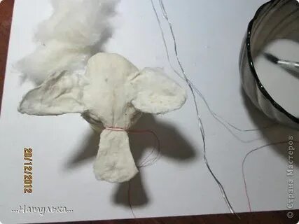 Поделки из ваты и клея пва