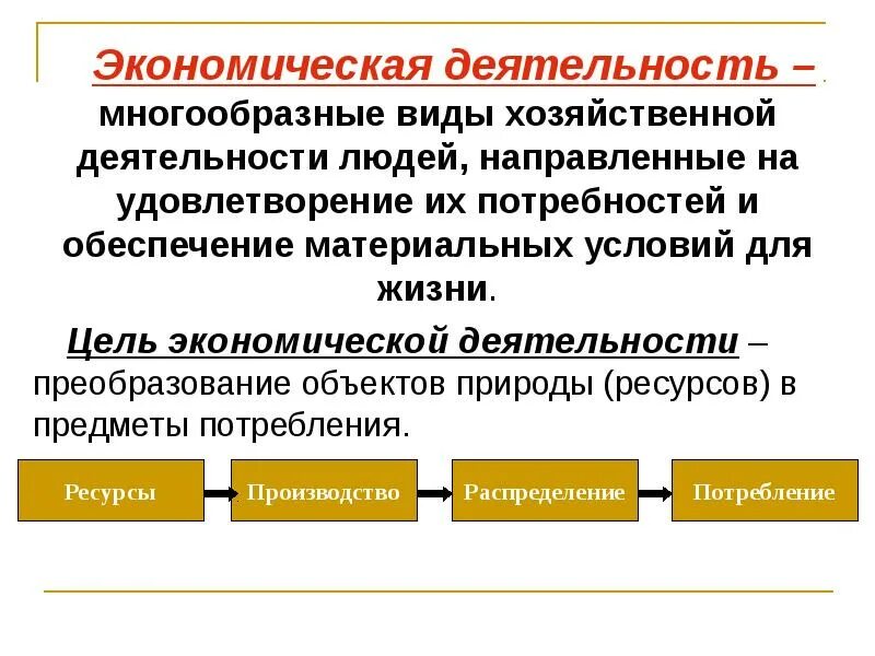 Экономическая деятельность. Виды экономической деяьедь. Видыьэкономичксой деятельности. Понятие экономической деятельности. Нацелен на удовлетворение потребностей