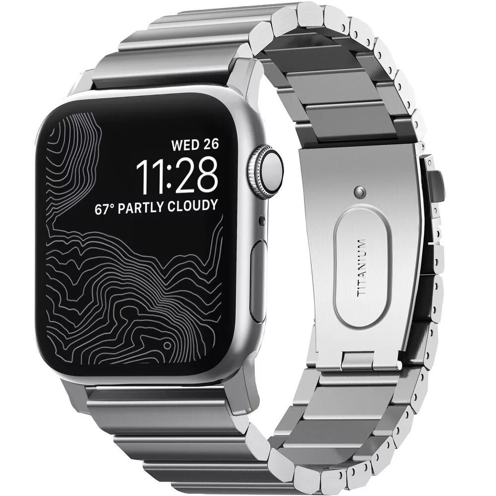 Titanium умные часы. Ремешок nomad для apple watch. браслет nomad titanium band для apple watch. nomad ремешок apple iwatch 44. ремешок для apple watch 44mm.