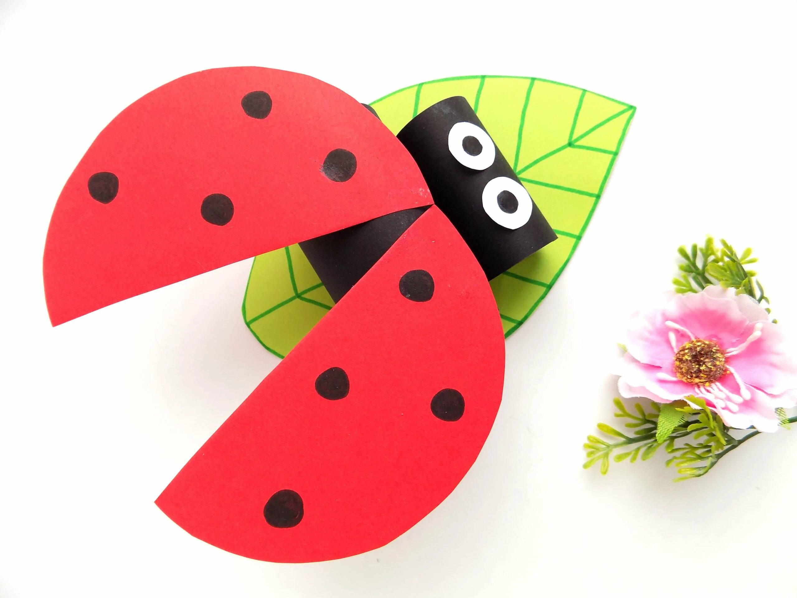 божья коровка поделка объемная. потделка бодья коровка. поделка божья коровка из цветной бумаги. поделки божья. божья коровка в саду.