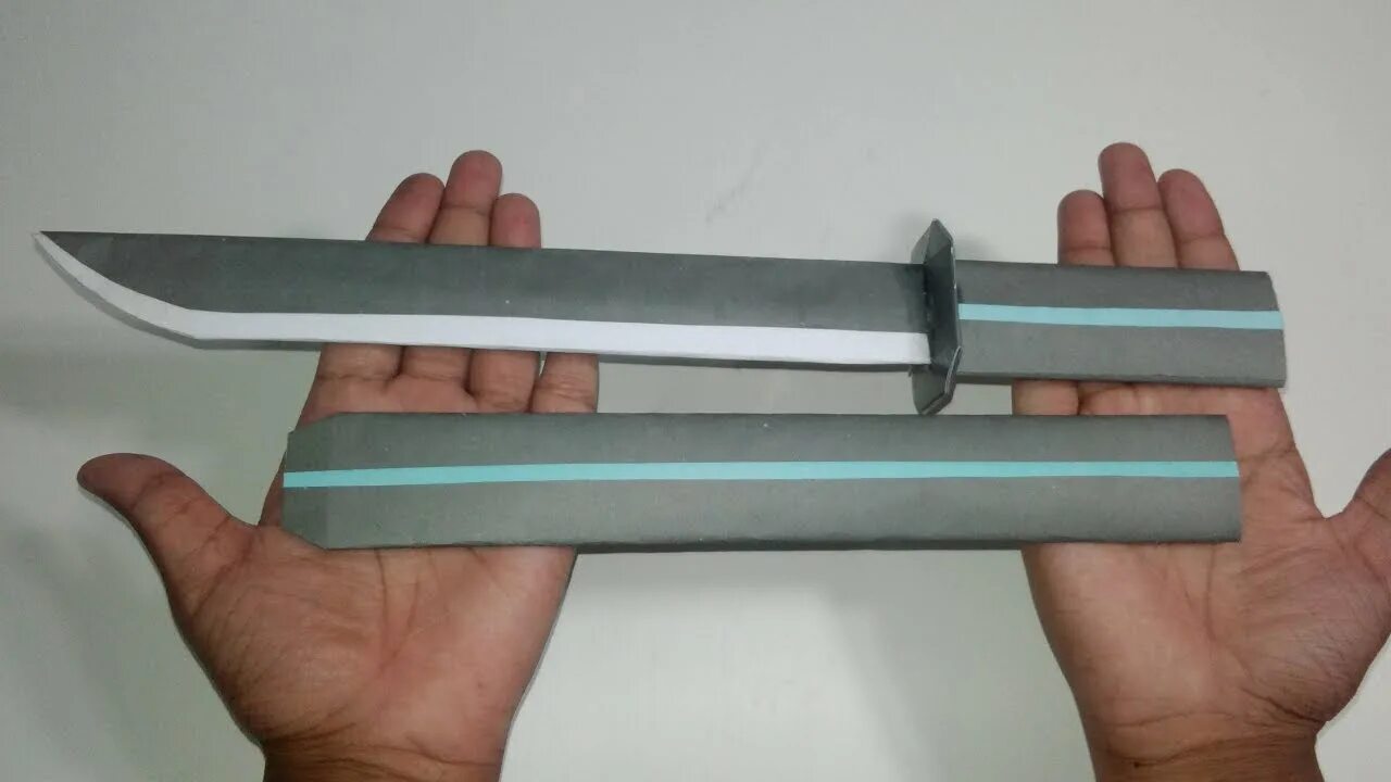 Как сделать из бумаги меч. Меч из бумаги легко и просто. paper ninja sword. оригами меч tanto. оригами оружие забузы.