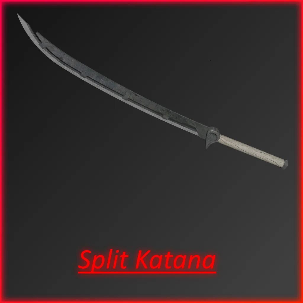Сплит блейд. Split katana aut. Вакидзаси меч самурая. Катана геншин. Утигатана японский меч.