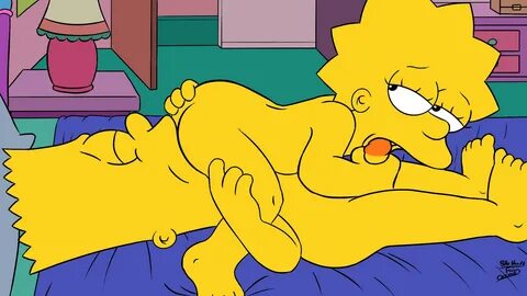 bart simpson, lisa simpson, the simpsons, 69, 69 position, cunnilingus, suc...