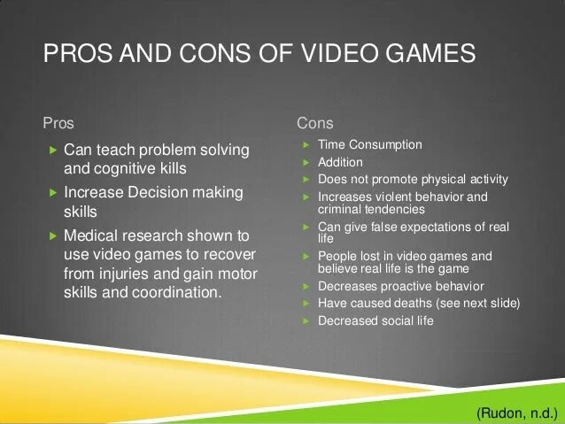 Game topics. Video games Pros and cons. Computer games Pros and cons. Gaming Pros and cons. Computer games advantages and disadvantages.