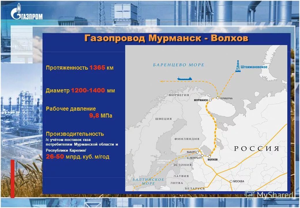 Газопровод предложение