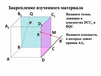 По рисунку 9 назовите точки лежащие