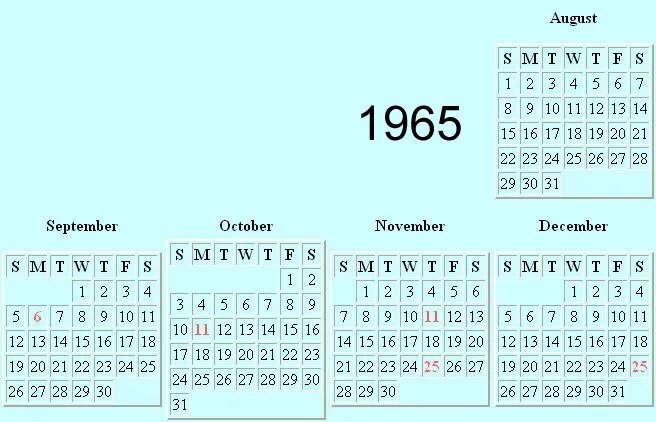 Какой день недели был 6 июля. Календарь 1965. Показать календарь 1966 года. Август 1965 календарь. Календарь 1965 декабрь.