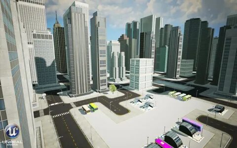 Unreal engine город
