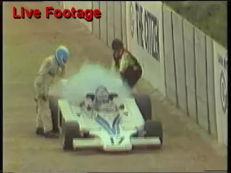 Tom pryce s fatal crash. Янсен ван вуурен. фредрик янсен ван вуурен. tom pryce crash 1977 footage.