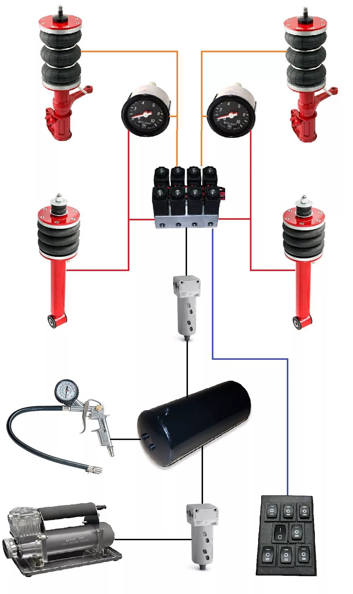 Пневмо как работает. Вабко inovt Modylator 031206 пневматическая подвеска. Как установить пневмоподвески на ВАЗ-2110. S220 пневмоподвеска кнопочная. Схема установки пневмы на ВАЗ 2110.