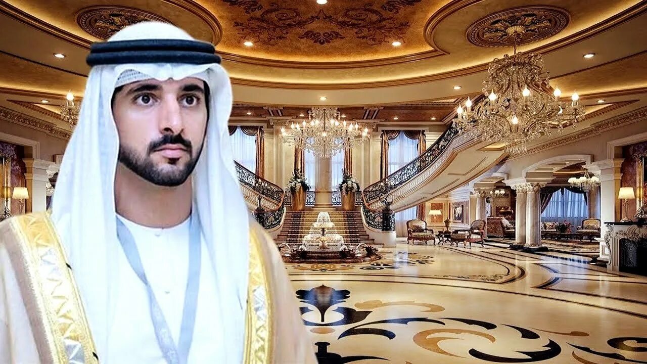 Дубайский шейх. Принц Абу Даби Фазза. Хамдан наследный принц Дубая Шейх. Дворец шейха Мактума в Дубай.