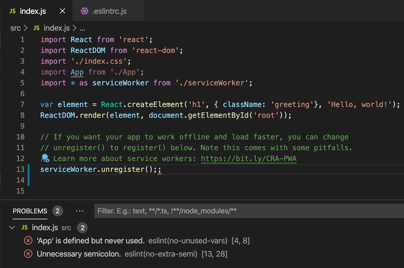Node js studio code. Node js код. visual studio code уроки. react js код. react hello world.
