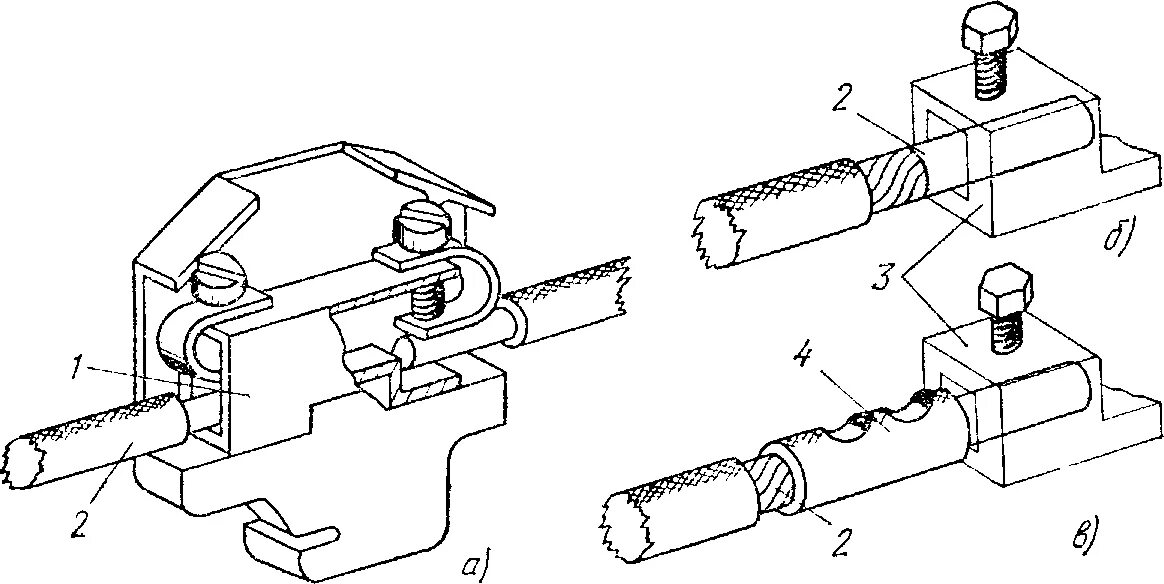 Разборных контактных соединений. Эскиз присоединения проводов к зажимам электрооборудования. Болтовое соединение кабельных наконечников. Болтовое соединение проводов схема. Клеммные соединения на чертеже.
