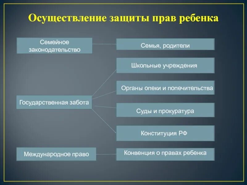 Осуществление защиты прав ребенка. Прокурор и органы опеки в суде. Как осуществляется защита детства международным правом. Формы осуществления защиты прав