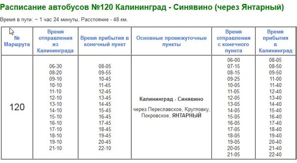 Расписание автобусов 25 калининград. Расписание 120 автобуса Калининград-Янтарный. Янтарный Калининград автобус 120 расписание автобусов. Расписание 120 автобуса Калининград Северный вокзал -Янтарный. Расписание автобусов 120 Калининград Калининград Янтарный.