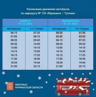 Расписание маршрутки 57 мурманск