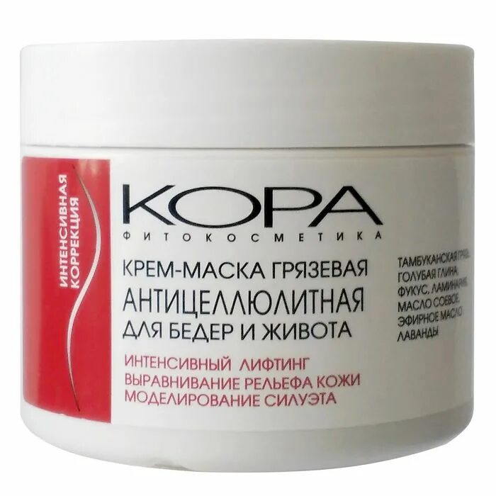 Kora косметика маска. Маска антицеллюлитная для бёдер.