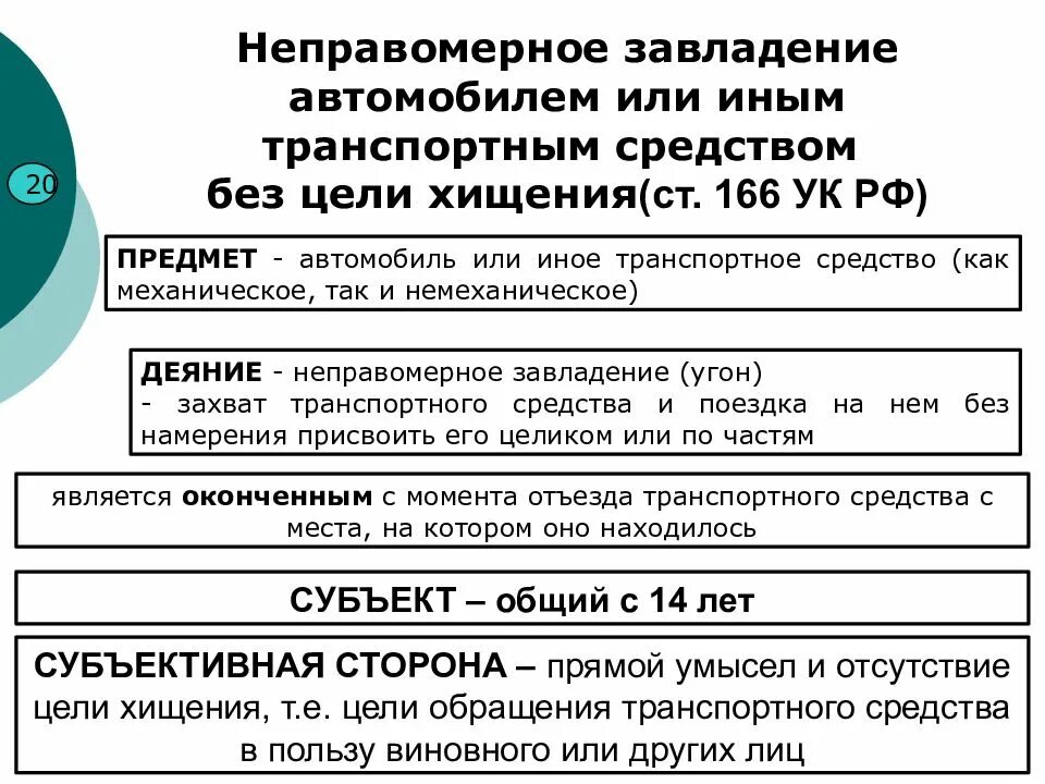 Нападение в целях завладения имуществом. Ст 166 УК РФ состав.