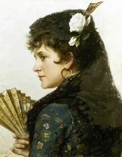 Tito Conti (1824-1924) Spanish Woman, Spanish Art, Spanish Ladies, Digital ...