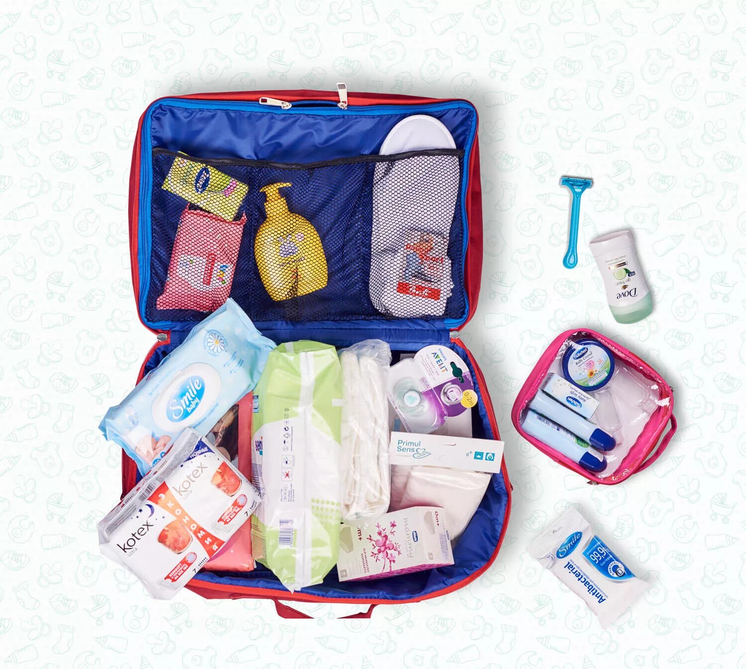 вещи в роддом для ребенка. готовые наборы в роддом. список предметов в роддом для мамы и малыша 2022. сумка в роддом для новорожденного. сумка в роддом.