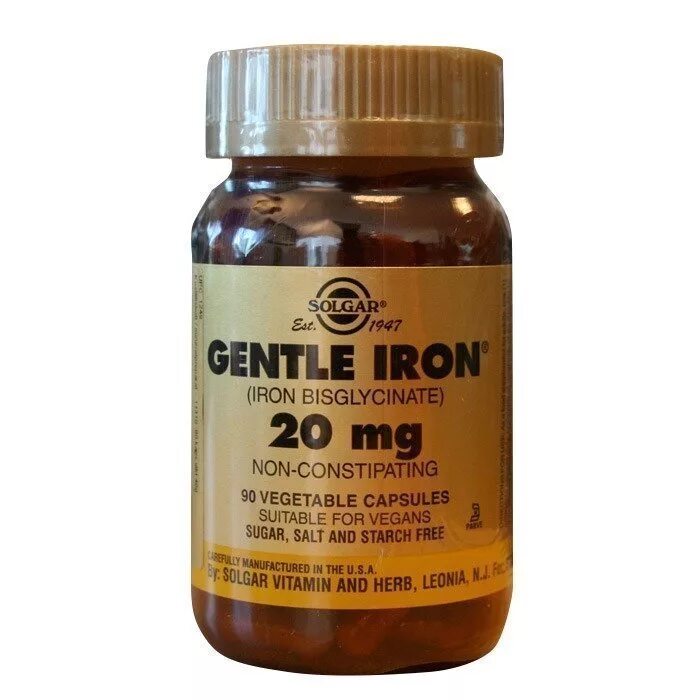 Хелатное железо 25 мг Solgar. Солгар Джентл Айрон. Gentle Iron Solgar 17 мг. Gentle Iron 25mg Solgar(90vc).