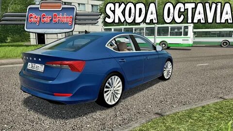Octavia city car driving