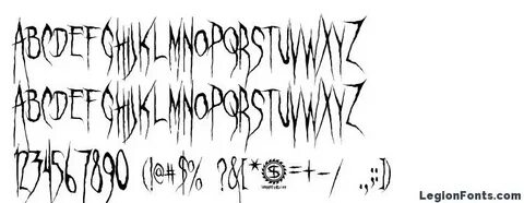 Шрифт ghastly