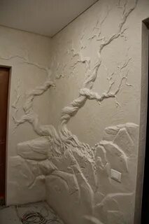 Барельеф на стенах из шпаклевки