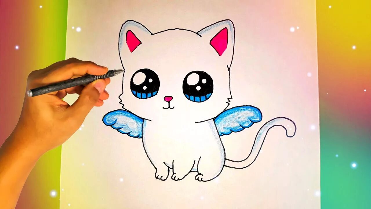 Милые котики рисунки легко и красиво. Милые картинки для срисовки. Милые простые рисунки. Милый рисунок для срисовки. Красивые рисунки легкие милые.