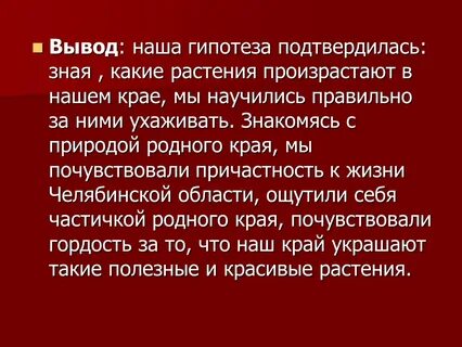 Гипотеза подтвердилась
