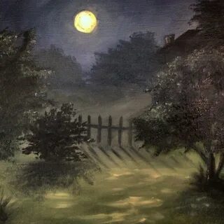 Летняя ночь рисунок