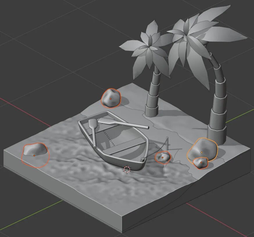 Урок 3d моделирования blender. Тропическая сцена в blender. blender 3d сцены. blender 3d уроки. 3d сцены blender подземелье.