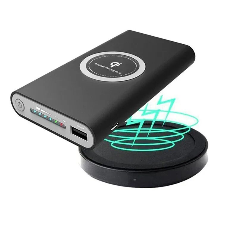 Повер банки с беспроводной зарядкой. Wireless Charging Power Bank 10000 Mah. Беспроводной Power Bank Qi 10000mah. Qi Powerbank Wireless 10000 МАЧ. Беспроводная зарядка Вирелесс Charger.