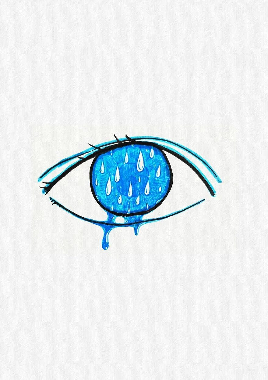 Sad blue