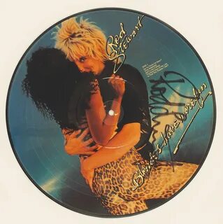 Rod Stewart Signed "Blondes Have More Fun" Picture Disk.