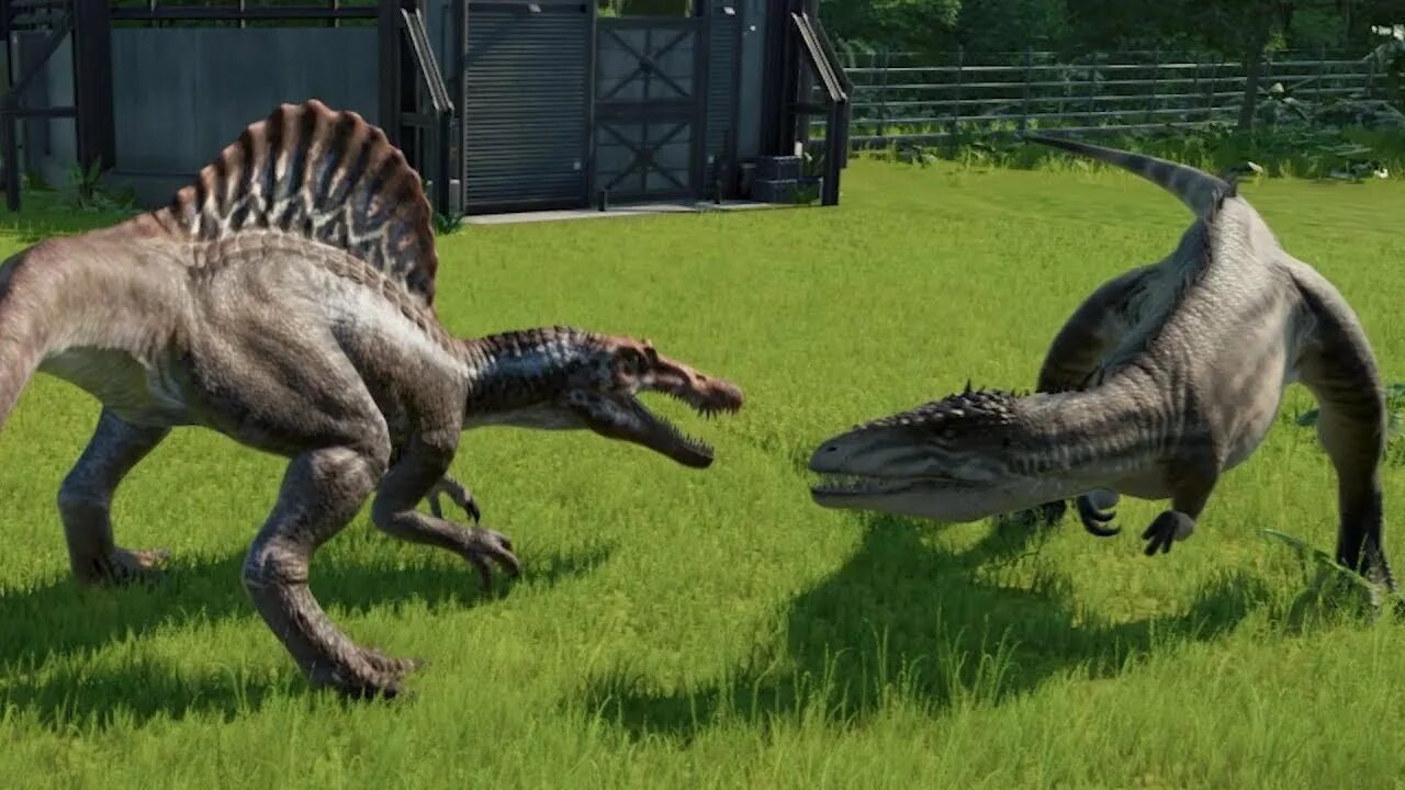 Спинораптор. Кархародонтозавр Jurassic World Evolution. Jurassic World Evolution Spinosaurus. Кархародонтозавр JW Evolution.